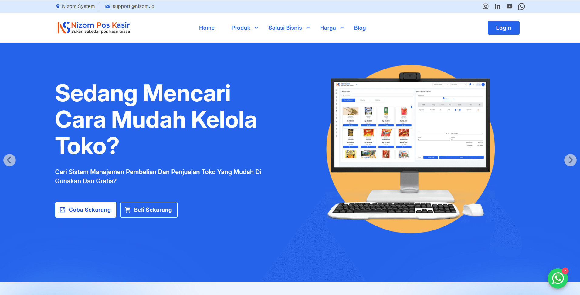 POS Nizom Kasir — Point of Sale Web App